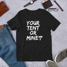 Load image into Gallery viewer, T Shirt For A Festival -  Camping T Shirt | j and p hats
